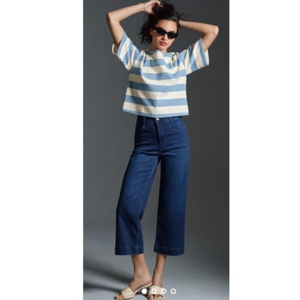 NWT-Anthropologie-The Skipper High-Rise Crop Wide-Leg Jeans by Pilcro-32